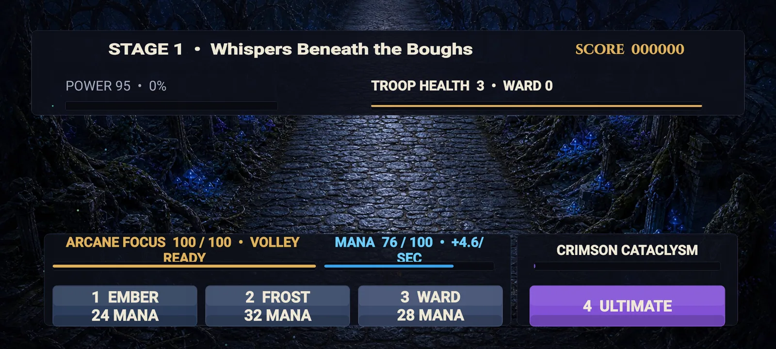 Wizero Battle running in landscape on an Android phone