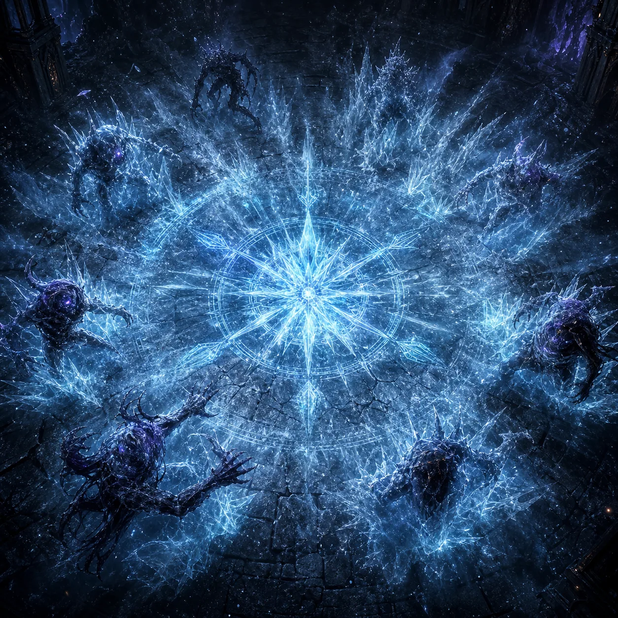 Frost Nova spell key art